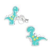 Dinosaurier Ohrringe Ohrstecker 925 Silber - Kinder Damen MäDchen Schmuck