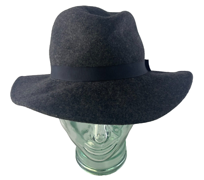 Vintage Hat Bollman TinaToo Charcoal 100% Felt Wool Church  display picture 1