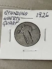 Vintage 1926 Standing Liberty Quarter 25 Cents Coin (KC)