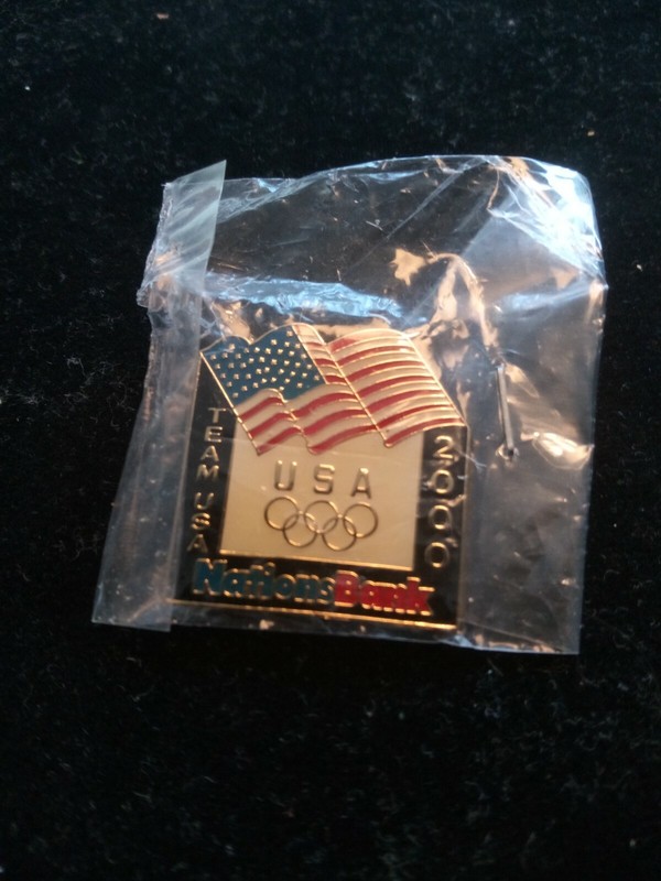 Team USA 2000 Olympic Pin Nations Bank Mint, Unopened Condition