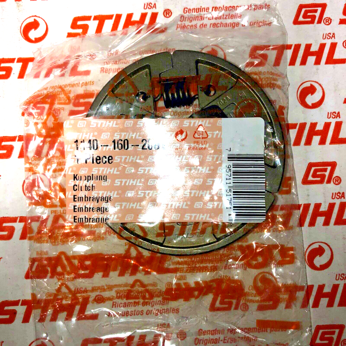 Genuine STIHL MS311 MS391 Clutch 1140 160 2001 OEM | eBay