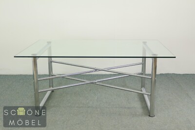 Glastisch Couchtisch Chrom Sofatisch Modernes Design Coffee Table Tisch