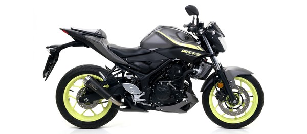 Arrow Pro-Race EndschalldäMpfer Nichrom Schwarz FüR Yamaha MT-03 2016-19 Ece-image