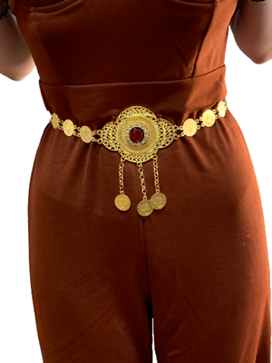 Fashion Gold Plated Bridal Belt Gold Plated Kurdish Turkish  display picture 2