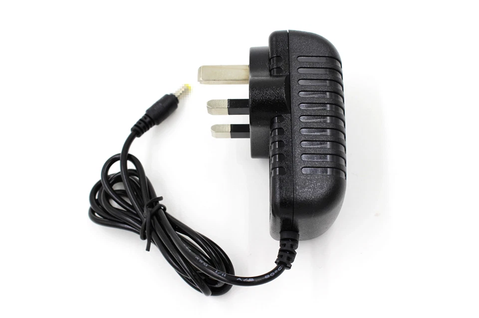 UK AC/DC Power Supply Adapter Charger For Bush 12" CDVD12SW Portable DVD Player