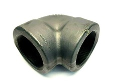Bonney Forge JC 9459 Pipe Elbow 90 Degree 4" Threaded A105 Forged Steel 3000LB 
