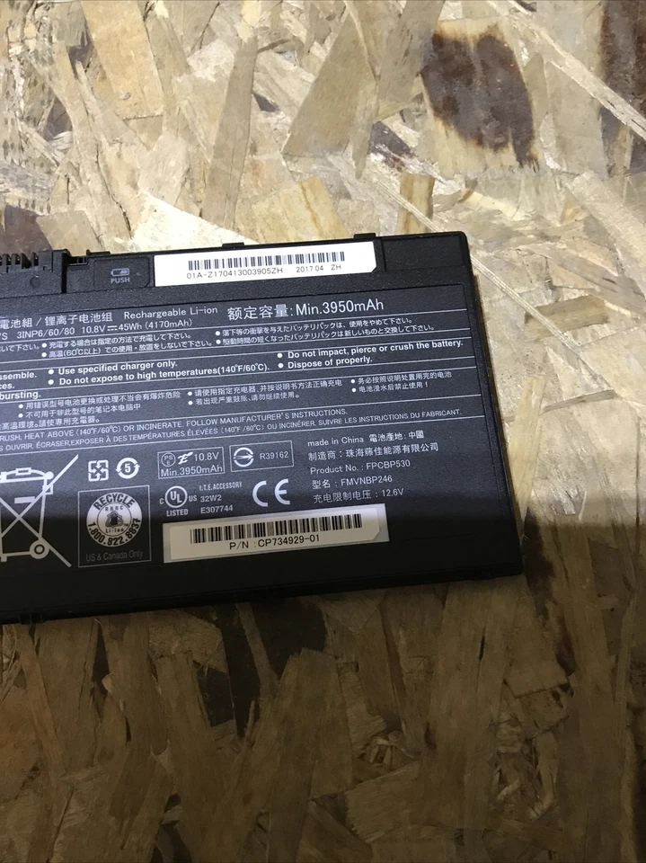 Batería Original FPB0337S FPCBP530 para Fujitsu Limited Lifebook P727 P728 U727 Foto 3 de 4