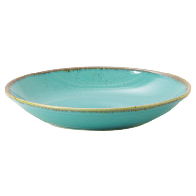 6x Porcelite Seasons Sea Spray blau grün Coupe Schüssel 26 cm/10,25''