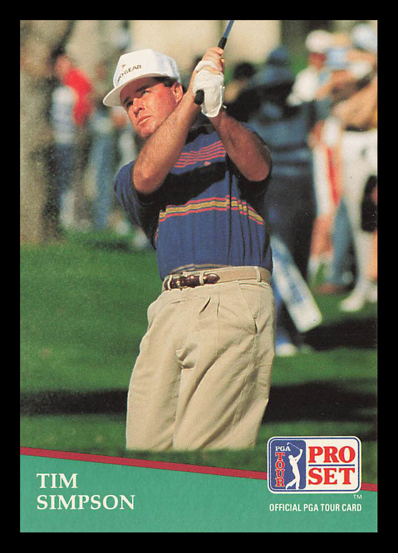Tim Simpson #128 1991 Pro Set PGA Tour