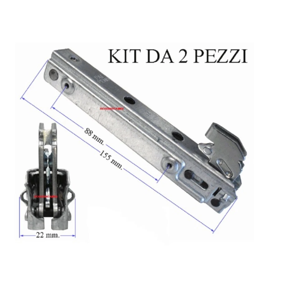 FOSTER COPPIA CERNIERE FORNO PORTA PESANTE 15,5 CM SPORTELLO MOLLE