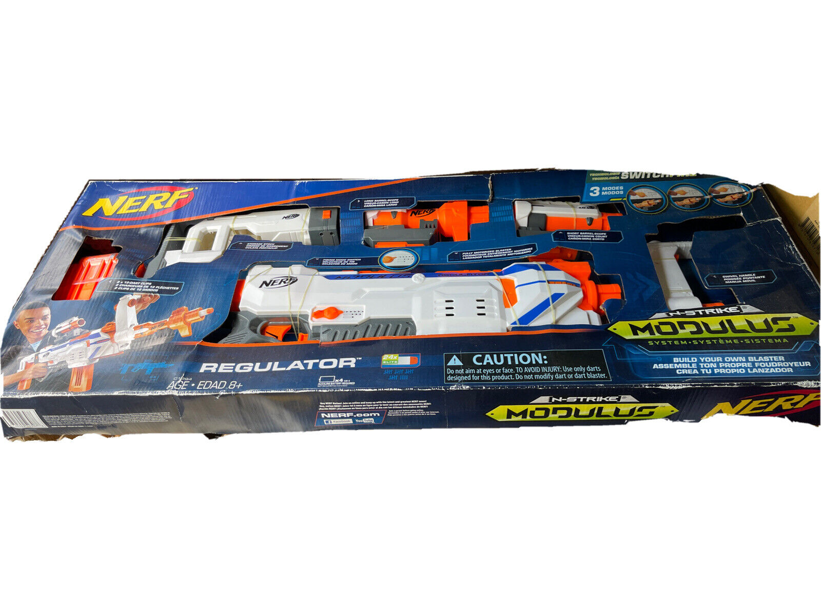 Nerf Modulus regulator, Double Dealer mit Zubehör