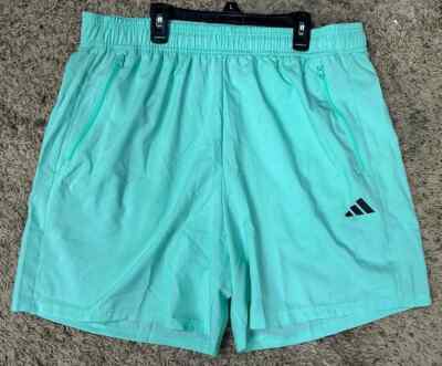 Adidas Mens Size L Easy Green Training Essentials Woven 7'' Inseam Running Shorts