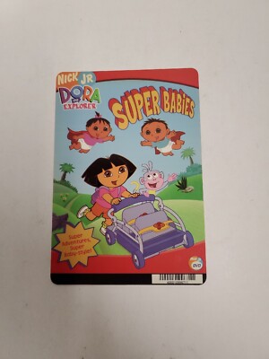 Dora The Explorer Super Babies BLOCKBUSTER DVD BACKER CARD ONLY