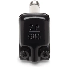 SquarePlug SP500BK Compact Soldered Right Angle 1/4'' Plug, Black Conn.