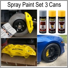 Brake Caliper Yellow Paint +Primer Coating Crack Rust Resist 3 -Free Import Fees