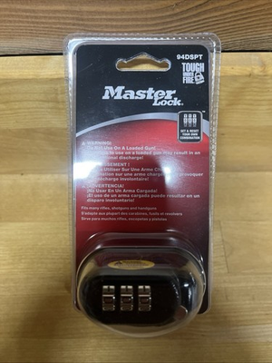 #ad NIB Master Lock 94DSPT Set Reset Combination Trigger Lock Gun Lock #2 $12.99