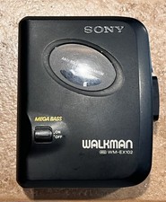 Sony Walkman WM-EX102 Cassette Player Tested Working 90s Mega Bass Vintage Black