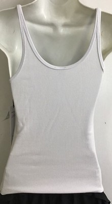 Alo Ribbed Prosper Tank White Logo Front New Size M | eBay