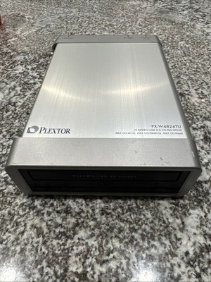 Plextor Plexwriter 48/24/28U CD-RW External Drive PX-W4824TU For Parts As-Is