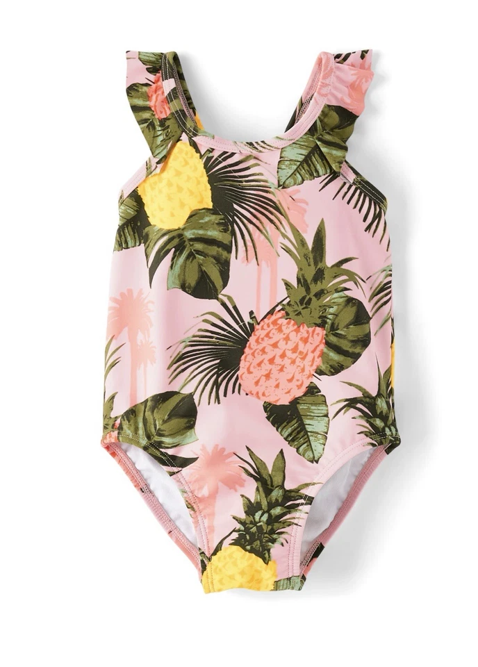 The Children’s Place Kleinkind Mädchen Ananas Flatter Einteiler Badeanzug Größe 4T