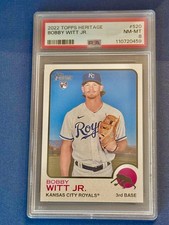 2022 Topps Heritage High Number - Bobby Witt Jr. #520 (RC) PSA 8