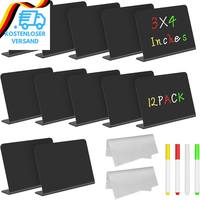 Vicloon Mini Kreidetafel Kleine Tafeln Zum Beschriften, 12 StüCk Buffet Schilder