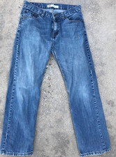 Levis 505 Mens Blue Jeans Stretch Denim 18 Regular 29x29 Med Wash Lite Fading