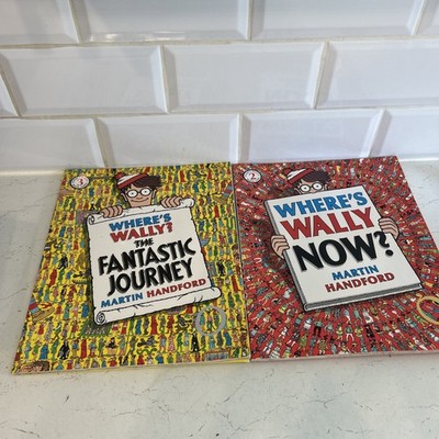 2x Where's Wally Books 2 & 3, Where's Wally Now? & The Fantastic Journey Books