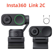 Insta360 Link 2C PTZ 4K Webcam 1/2" Sensor AI Tracking Zoom Video Camera