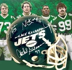 KLECKO, GASTINEAU, LYONS, SALAAM AUTOGRAPHED SIGNED NY JETS MINI HELMET w/APCOA