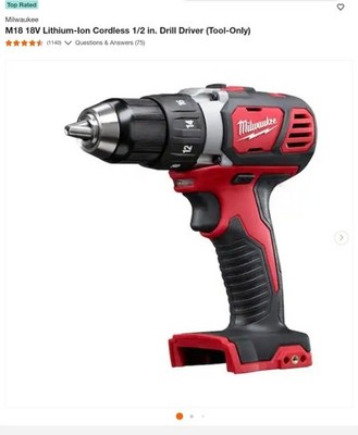  NEW  Milwaukee M18 1/2 in. Drill Driver 2606-20