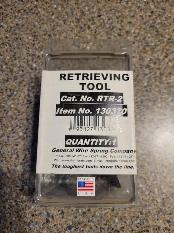 General Wire RTR-2 5/8" or 3/4" Sewer Cable Retrieving Tool