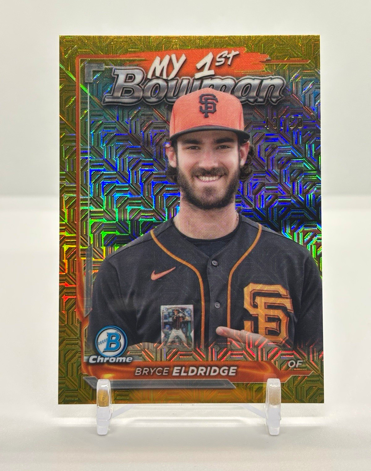 2024 Bowman Chrome -  Bryce Eldridge My 1st Bowman #M1B-1 Gold Mojo /50