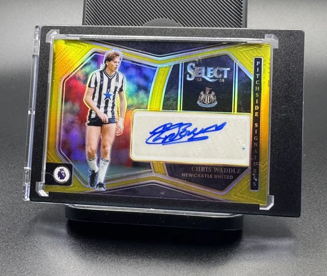 2023-24 Panini Select EPL Newcastle United England Legend Chris Waddle Auto /10