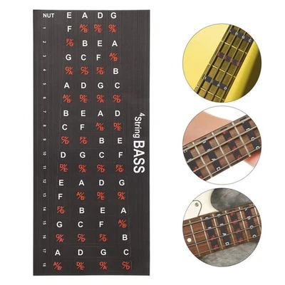 2 Pcs Stickers Pour Guitare Autocollants Manche De Accessoires Note Bord - Photo 1/4