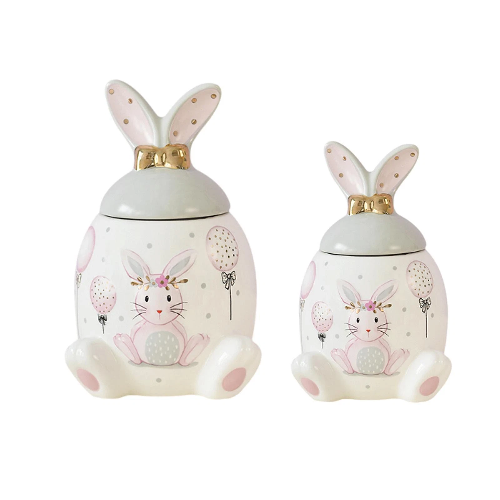 Ceramic Cookie Jar with Lid Multipurpose Portable Food Storage Container Kitchen