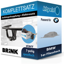 Für BMW 1er Fliessheck 24- BRINK Anhängerkupplung starr + 7polig E-Satz neu