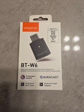 Creative BT-W6 Smart Bluetooth 5.4 Audio Transmitter aptX Lossless Auracast