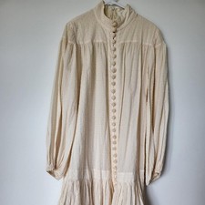 Zimmermann Cream Cotton Swiss Dot Mini Dress Size 0 8AU/UK -2US 2022 Collection