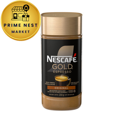 NESCAFE Gold Espresso Instant Coffee, 200g/7.1 oz., 7.05 Ounce (Pack of 1)