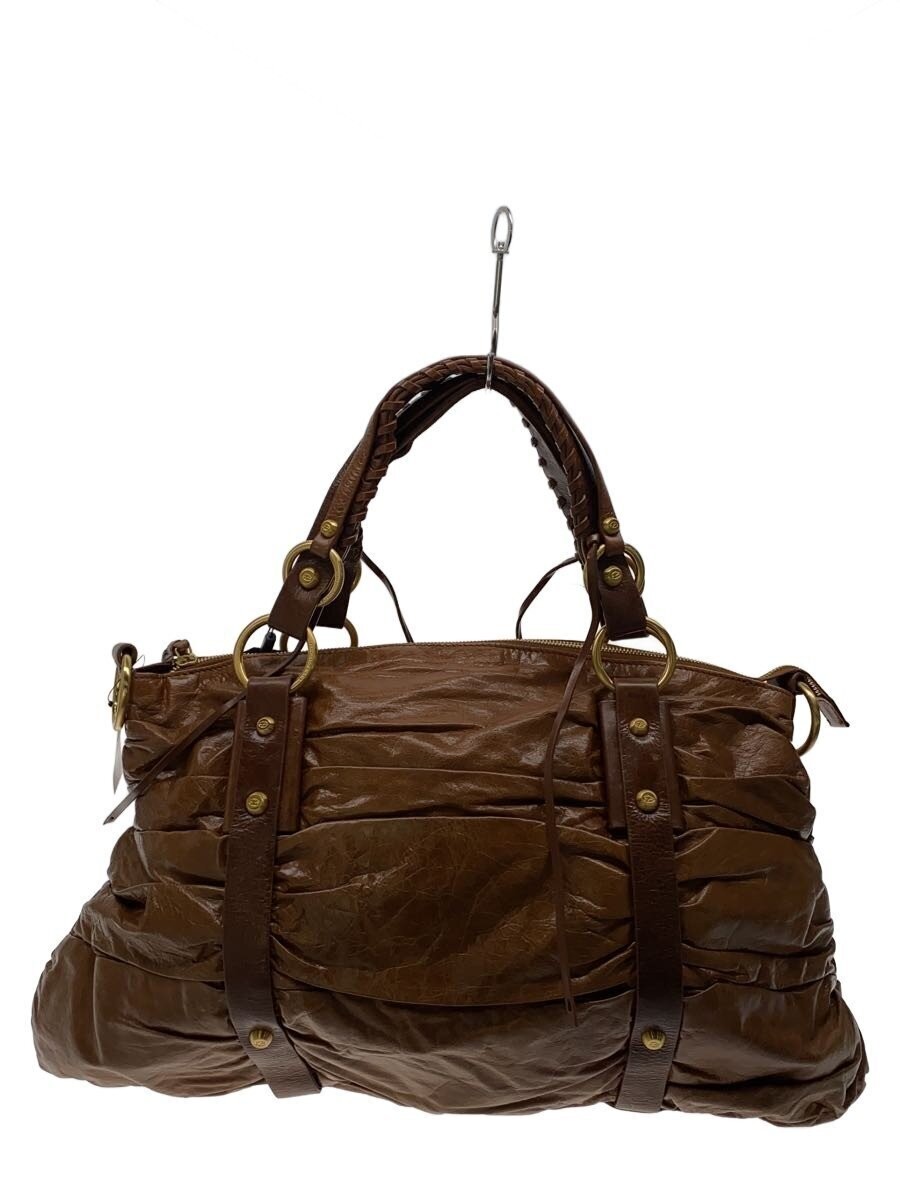 FRANCESCO BIASIA Handbag Brown Authentic From Japan