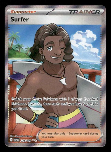 Surfer Holo Surging Sparks 235/191 NM Pokemon