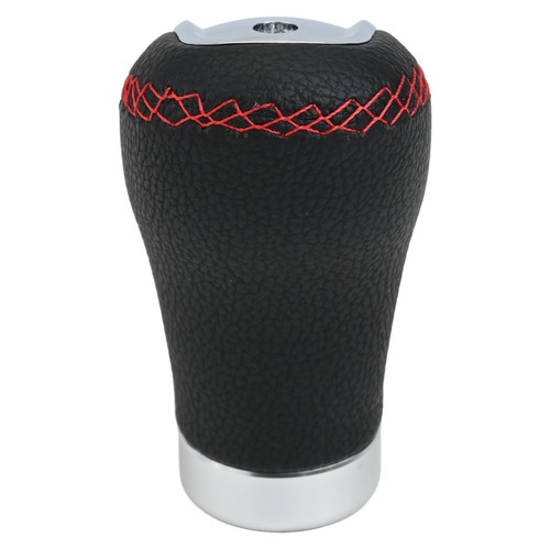 Gear Shift Knob in Black PU Leather for 5 6 Speed Cars with Adapter Set - Picture 5 of 12