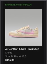 Nike Jordan 1 OG Low SP x Travis Scott  Shy P...