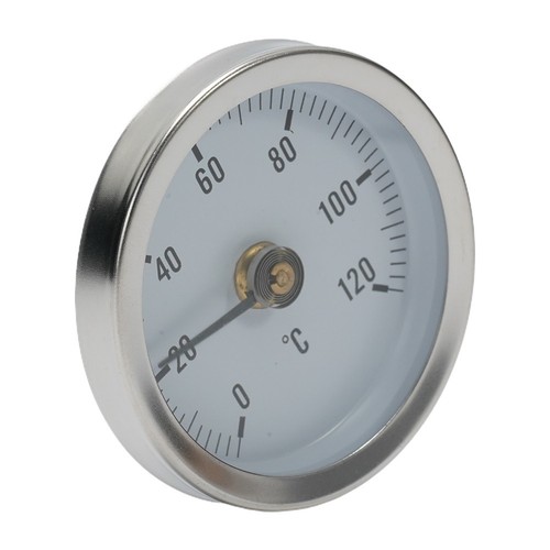 0-120?? Termómetro de tubo de sujeción de acero inoxidable en tubo resorte de calefacción 63 mm - Imagen 10 de 13