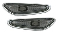 Seitenblinker Set In Smoke FüR 3Er BMW E46 2001- + X3 E83 Schwarz Chrom Blinker
