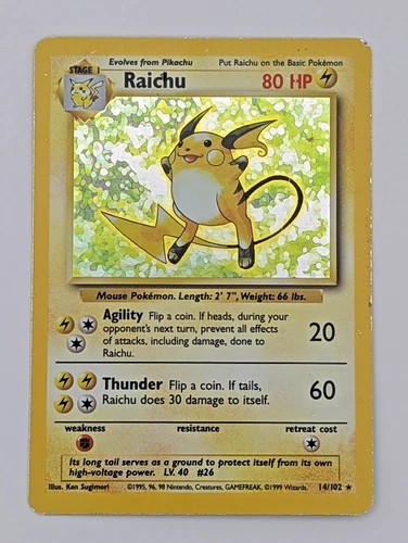 Raichu Base #14