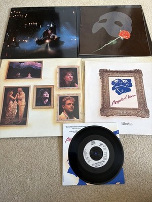 The Phantom of the Opera Vinyl Double LP 1987 + Aspects of Love Michael Crawford