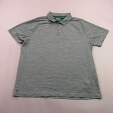 Untuckit Shirt Mens XL Short Sleeve Polo Lightweight Gray Golf Casual