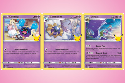 Cosmog Cosmoem Lunala, Lillie Connected Story Evolution 3 Card Set, Celebrations